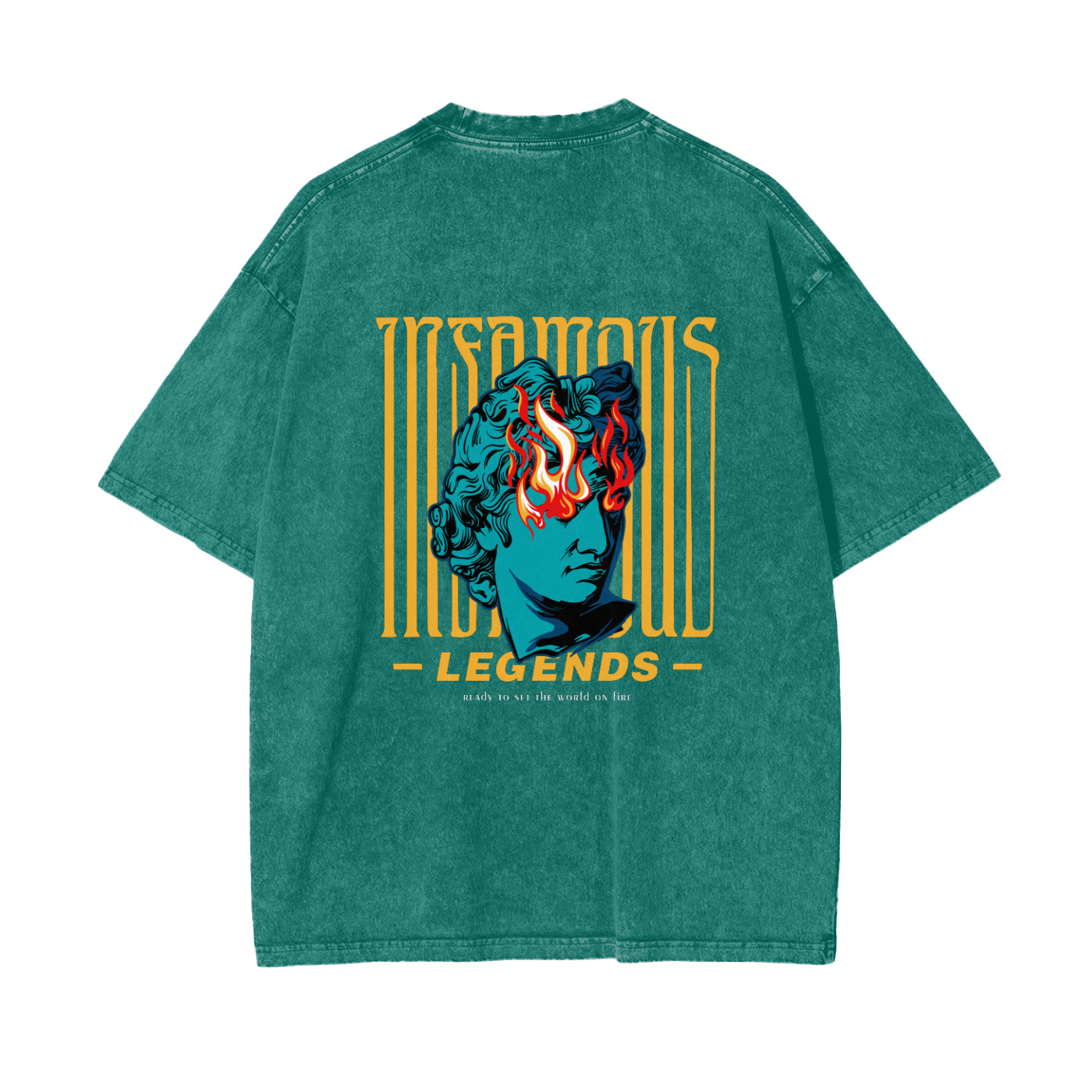 Insamous Legends Oversize Snow Washed T-Shirt
